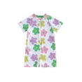 thumbnail image 1 of vera natura Baby Girl Swimwear Summer Floral Print Short Sleeves Swimsuits for Toddler Bathing Suits Beachwear, 1 of 8