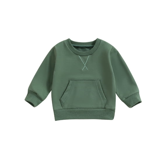 vera natura Kids Sweatshirt, Long Sleeve Crew Neck Embroidery Hoodie Pullover Clothes for Boys Girls