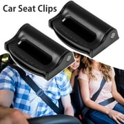 verlacod 1 Pair Car Seat Belt Clips,Universal Adjuster Clip Holder Lock Seat Belt Stopper Clip for Adult Kids