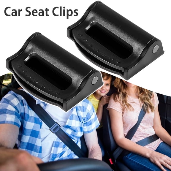 1 Pair Car Seat Belt Clips,Universal Adjuster Clip Holder Lock Seat Belt Stopper Clip for Adult Kids