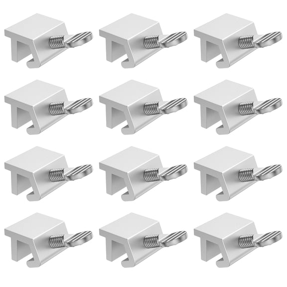 verlacod 12Pcs Sliding Window Locks Aluminum Alloy Child Proof Security Lock Stoppers,Short-Single Hole Lock