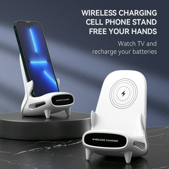 verlacod 15W Wireless Charger Stand Fast Wireless Phone Charger Non-slip Portable Charging Station for All Wireless Charging Enabled Devices
