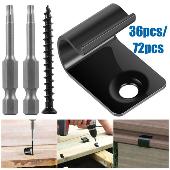 verlacod 36Pcs 304 Stainless Steel Starter Clips Set Universal Starter Deck Clips