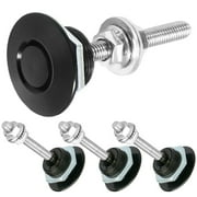 verlacod 4 Pcs Quick Latch Hood Pins Lock Quick Release Lock Car Bumper Hood Pin Bonnet Lock 1.25 inch Universal Aluminum Alloy Vehicle Quick Latch Hood Pins Locking for Car or DIY