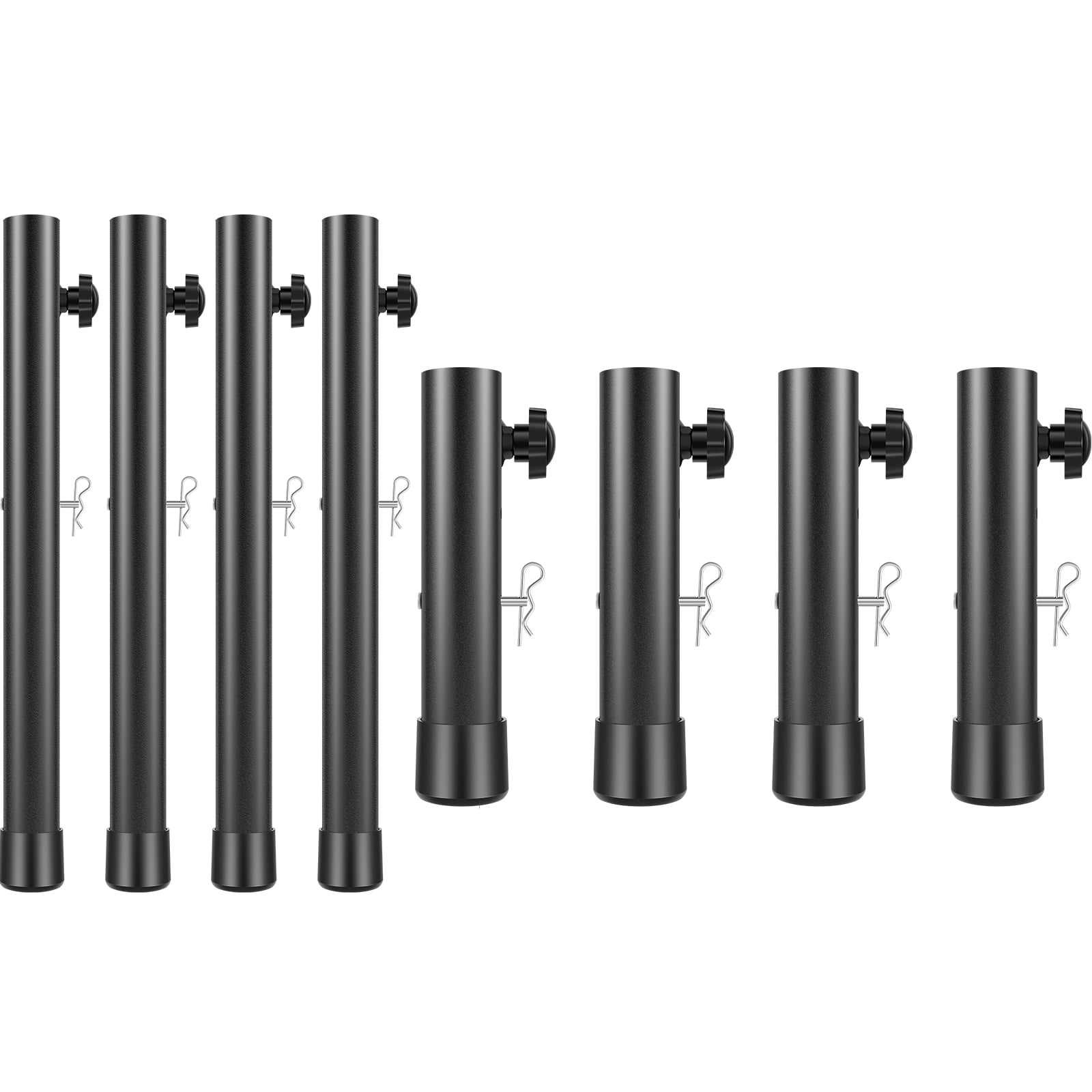 verlacod 4Pcs Folding Table Leg Extenders Heavy Duty Steel Folding