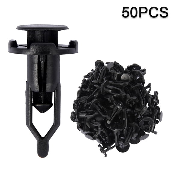 verlacod 50pcs 6mm 8mm 9mm Auto Fastener Clip Car Retainer Kit Plastic Fastener Screw Rivet Door Trim Panel Clips Car Accessories
