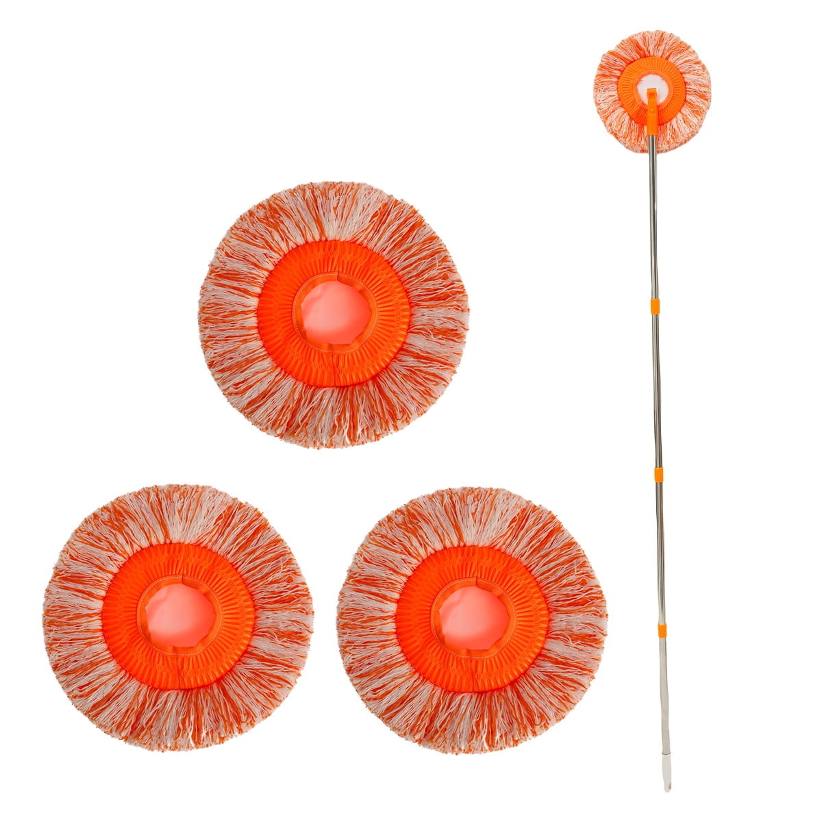 verlacod 8pcs 360Degree Rotatable Cleaning Mops Set with 4 Removable