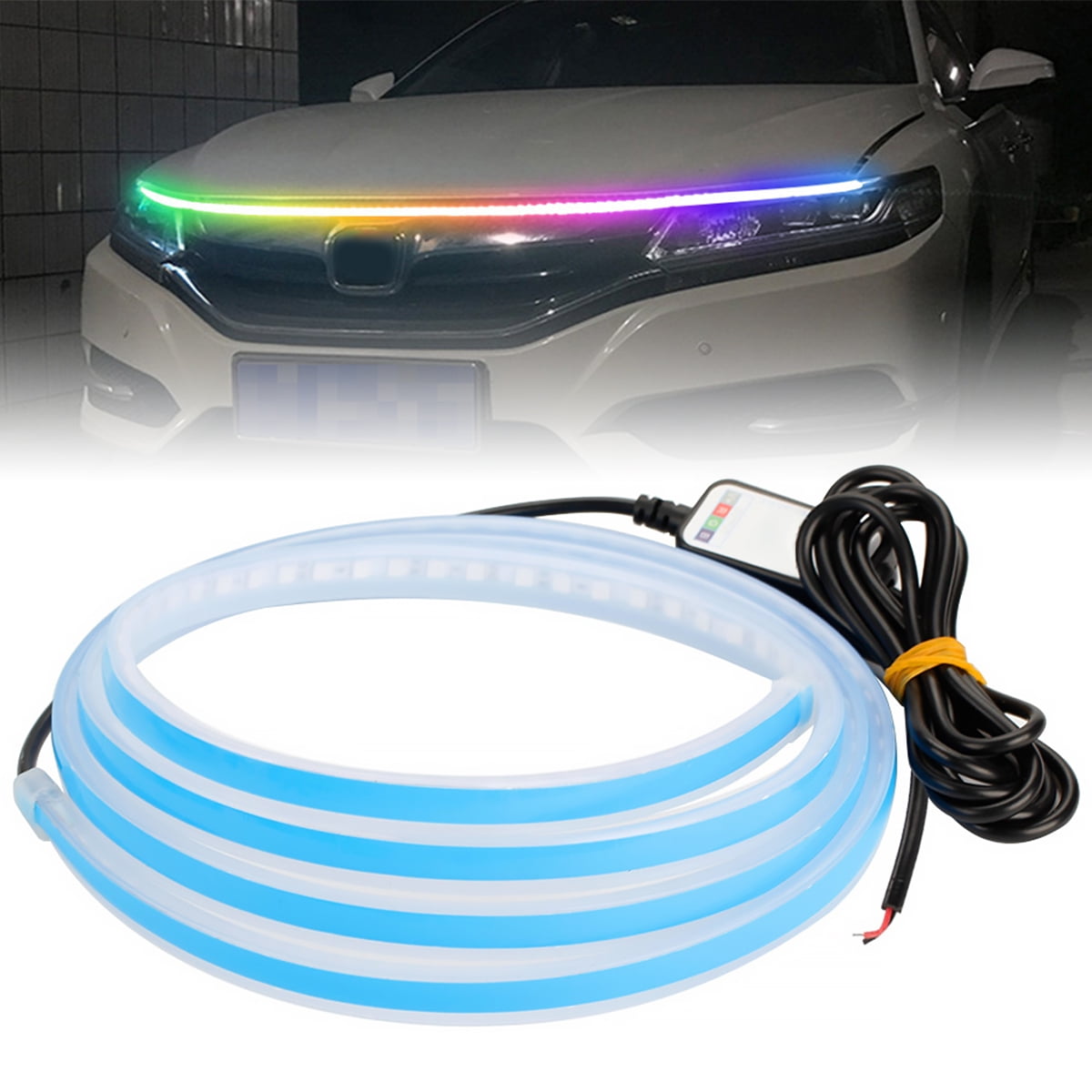  Vaguelly Car Bonnet Light Strip car Hood LED Strip