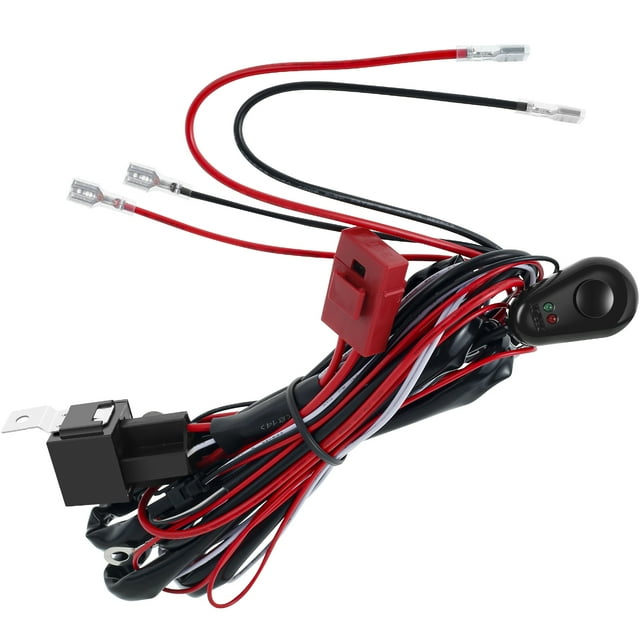 verlacod LED Light Bar Wiring Harness Kit 12V 40A Safe On Off Switch