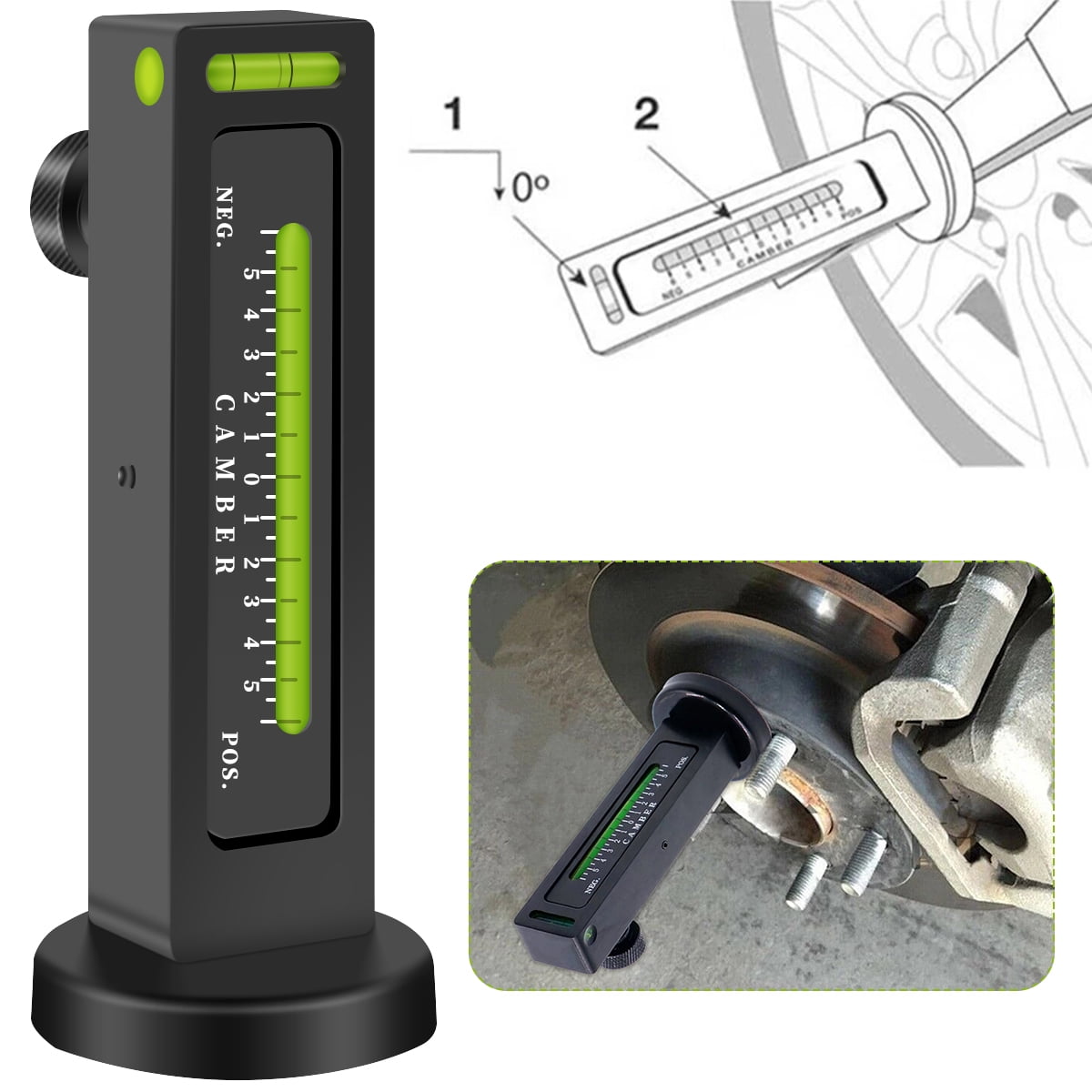 SAVE COST DIY Magnetic Wheel Alignment Gauge + Camber Castor Gauge + Camber  Bar