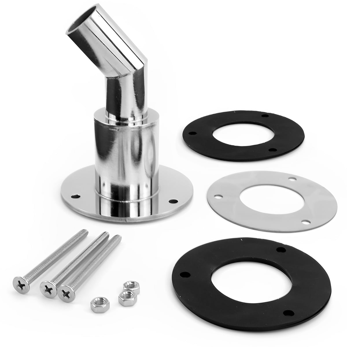 verlacod Thru Hull Exhaust Skin 316 Stainless Steel 24mm Thru Hull Exhaust Fitting Heat