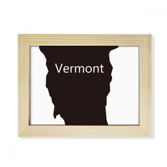 vermont ameusa map outline desktop photo frame picture art decoration painting 6x8 inch