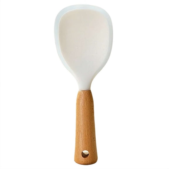 vertical heat-resistant silicone rice cooker spoon, non stick cooking spoon, anti scald kitchen tool, Rice and Potato Servers, Standing Silicone Rice Spoon - Style B