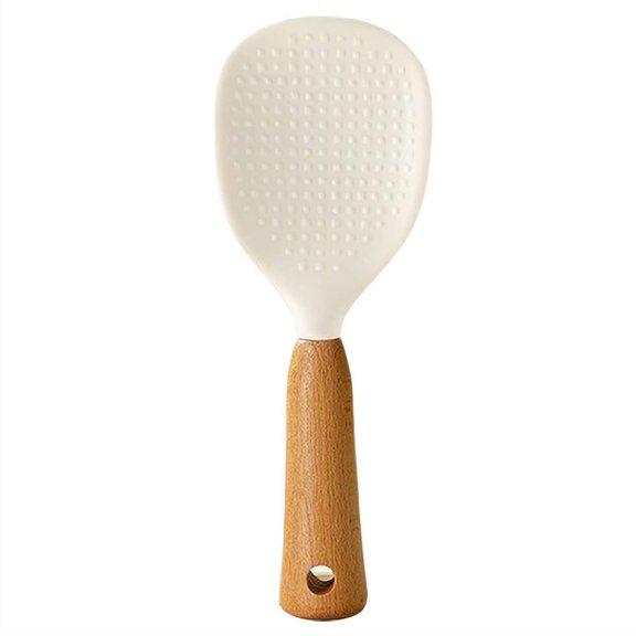 vertical heat-resistant silicone rice cooker spoon, non stick cooking spoon, anti scald kitchen tool, Rice and Potato Servers, Standing Silicone Rice Spoon - Style A