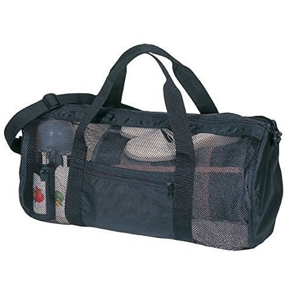 veunicole Black SDI Sports Gym Mesh Roll Bag