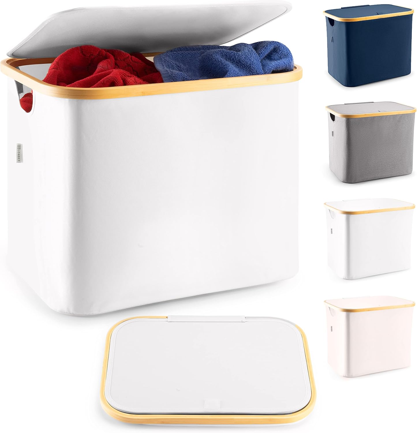 vftybngy HCOCM 13 Gal. Collapsible Laundry Baskets With Lid ...