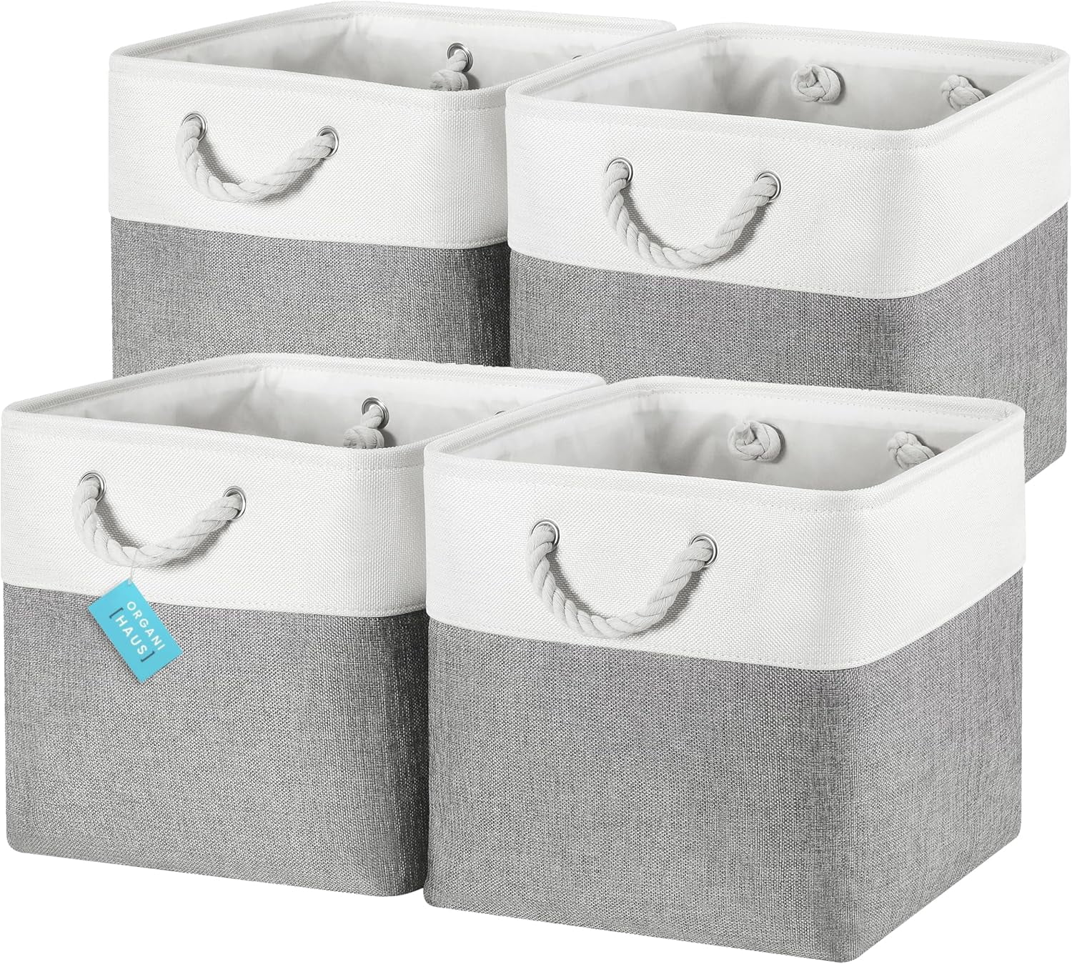vftybngy HCOCM 13x13 Fabric Cubes Storage Bins Collapsible Fabric Cube ...