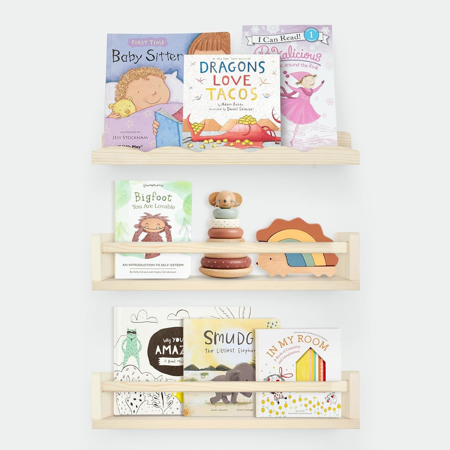 vftybngy JKLCH LTKIF Nursery Book Shelves Floating Shelves for Wall ...