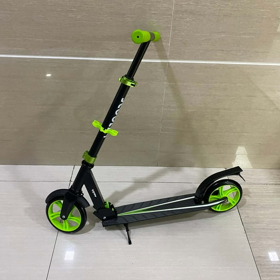 vgrow Toy scooters,Scooter , Teenagers & Adults - 2-Wheel Folding Scooter with Adjustable T-Bar Handlebar - Alloy Anti-Slip Deck