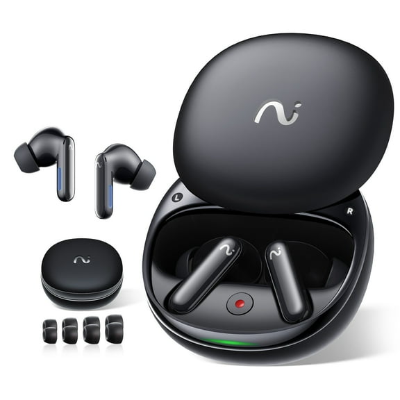 viaim RecDot | Wireless Bluetooth AI Earbuds with Live Transcription - Black