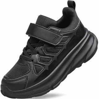 vibdiv Boys Girls Shoes Kids Sneakers Unisex Breathable Running Lightweight Shoes All Black Toddler Size 7