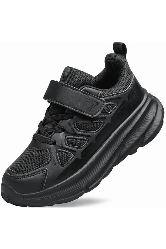Boys Girls Shoes Kids Sneakers Unisex Breathable Running Lightweight Shoes All Black Toddler Size 7