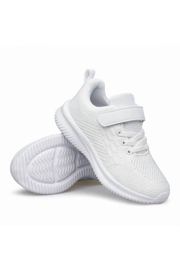 Boys Girls Sneakers Cheerleading Shoes Lightweight Tennis Competition Cheer Shoes Sports Athletic Running Kids Shoes All White Toddler Size 8