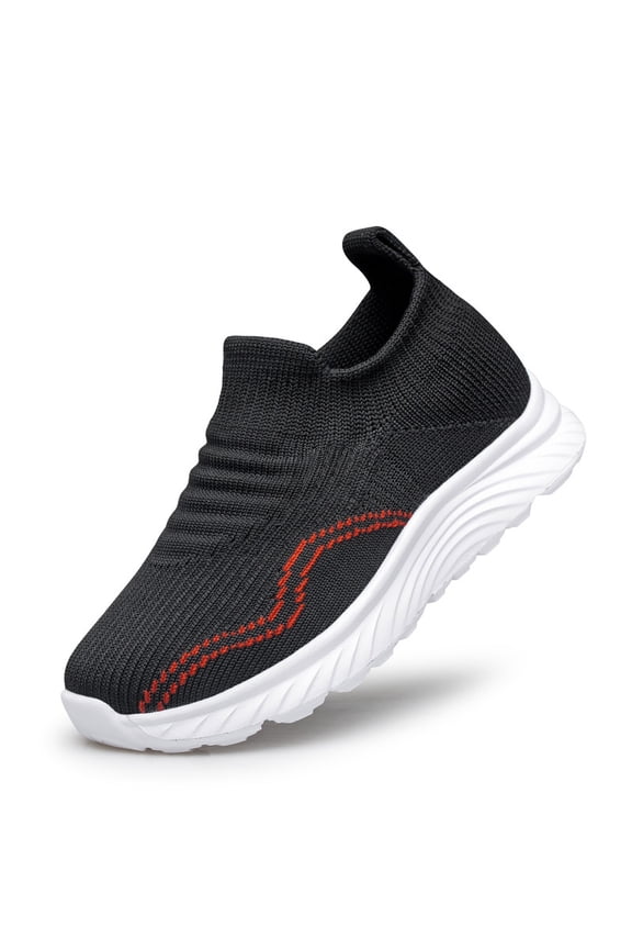 Boys Girls Sneakers Tennis Running Kids Shoes Athletic Non-Slip Sneakers Black Big Kid Size 1