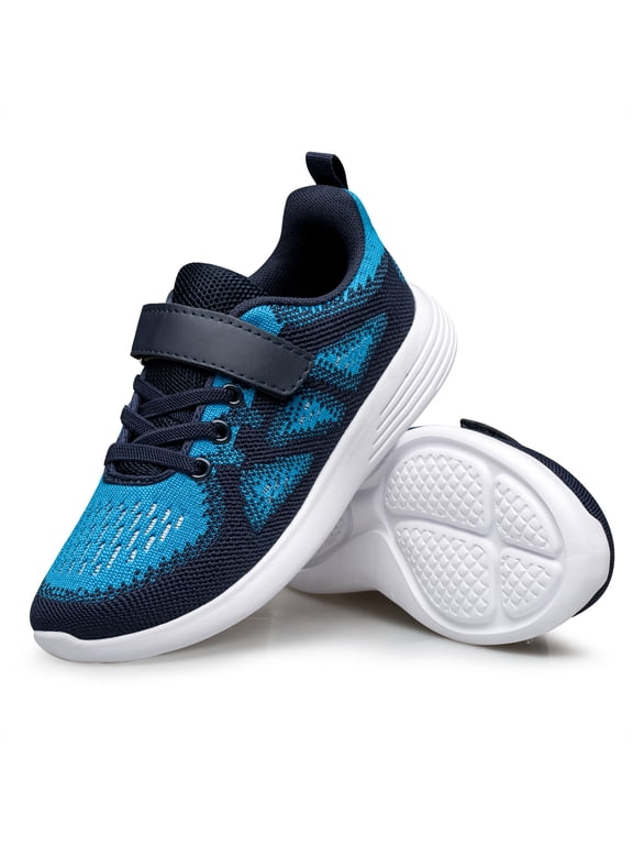 Kids Shoes Lightweight Breathable Athletic Sports Sneakers for Boys Girls Blue Little Kid Size 2