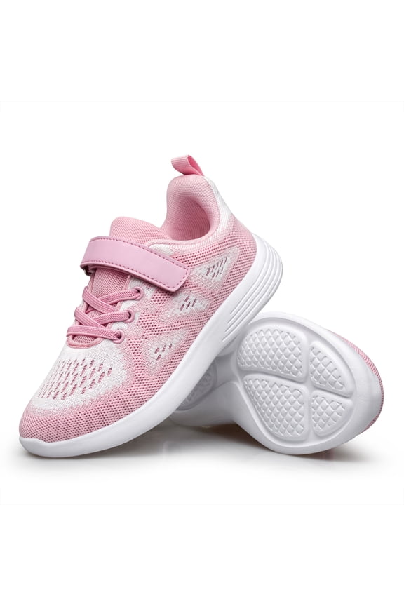 Kids Sneakers Slip-on Shoes Sports for Boys and Girls Pink Big Kid Size 5