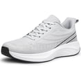 thumbnail image 1 of vibdiv Men's Comfortable Walking Shoes Lightweight Breathable Non-Slip Fashion Running Sneakers Light Grey Size 13, 1 of 9