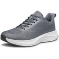 thumbnail image 1 of vibdiv Men's Comfortable Walking Shoes Lightweight Breathable Tennis Athletic Gym Workout Cross Training Slip on Sneakers Dark Grey Size 11, 1 of 9