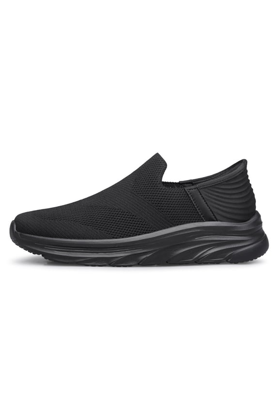 Men's Hands Free Slip on Walking Shoes Lightweight Comfortable Tennis Casual Sneakers zapatos de hombre All Black Size 11