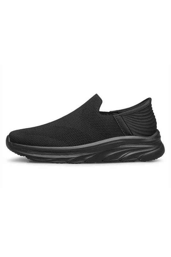 Men's Hands Free Slip on Walking Shoes Lightweight Comfortable Tennis Casual Sneakers zapatos de hombre All Black Size 14