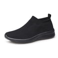 thumbnail image 1 of vibdiv Men's Non-Slip Sports Shoes Running Tennis Sneakers Light and Breathable Leisure Walking Shoes All Black Size 10, 1 of 6