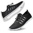 thumbnail image 1 of vibdiv Water Shoes Mens Women Water Shoes Quick Dry Aqua Swim Pool Beach Surf Walk Shoes Black White, 1 of 6