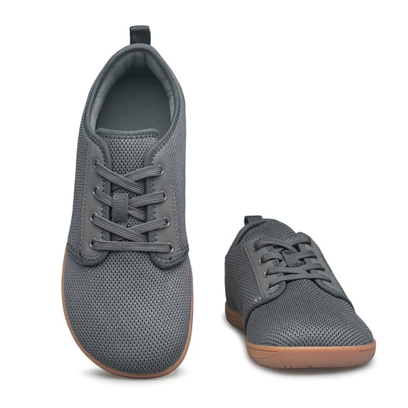 vibdiv Women Barefoot Wide Width Shoes Zero Drop Breathable Comfort Non Slip Running Sneaker Dark Grey Size 10