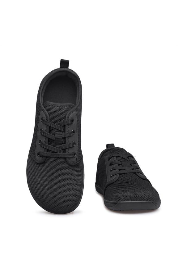 Women's Barefoot Walking Wide Toe Box Zero Drop Minimalist Sneakers Non Slip Breathable Comfortable Lightweight Walking Shoes All Black Size 13