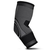 vibratepet  Elbow Support Wrist Straps Compression & Support for Tennis Elbow, Golfers Elbow, Arthritis  M Black