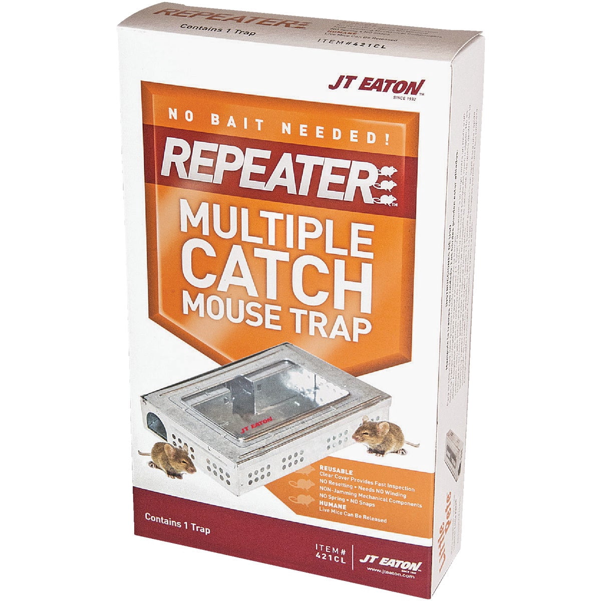 Victor M308 Tin Cat Humane Live Mouse Trap Clear Lid (Pack of 12)