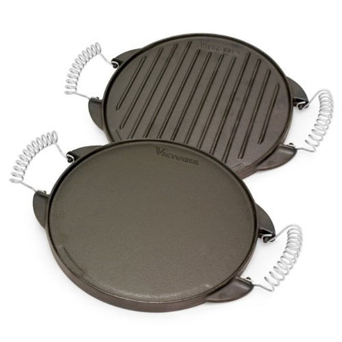 Victoria Cast Iron Reversible Griddle - Thumbnail 3