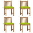 thumbnail image 1 of vidaXL 1/2/4/6/8x Solid Wood Teak Patio Chairs with Cushions Multi Colors, 1 of 11