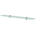 thumbnail image 1 of vidaXL 1/2x Floating Shelf Glass Wall Shelf Multi Sizes Black/Transparent, 1 of 65