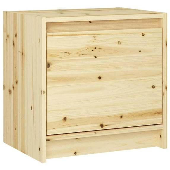 vidaXL 1/2x Solid Wood Fir Bedside Cabinets Wooden Side Nightstand Furniture