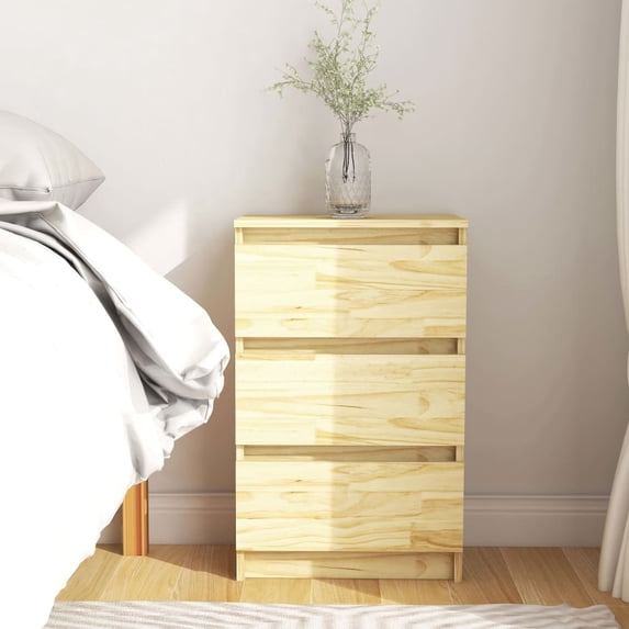 vidaXL 1/2x Solid Wood Pine Bedside Cabinet Nightstand Furniture Multi Colors