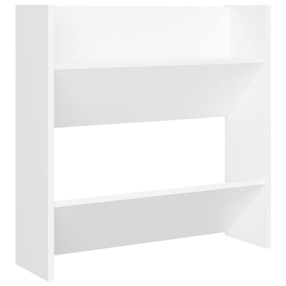 vidaXL 1/2x Wall Shoe Cabinets Gray Chipboard Organizer Rack Shelf Furniture