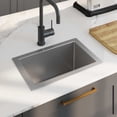 thumbnail image 1 of vidaXL 17.3-inch Kitchen Sink with Strainer, Top-Mount Sink Single Bowl, Silver Stainless Steel, 1 of 7