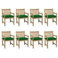 thumbnail image 1 of vidaXL 2/4/6/8x Solid Teak Wood Garden Chair with Multi Color Cushions Lounge, 1 of 137