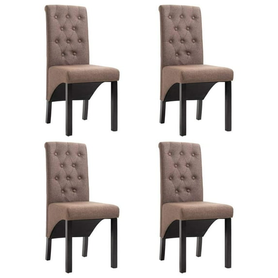 vidaXL 2/4/6x Dining Chairs Fabric Home Kitchen Dinner Seating Multi Colors