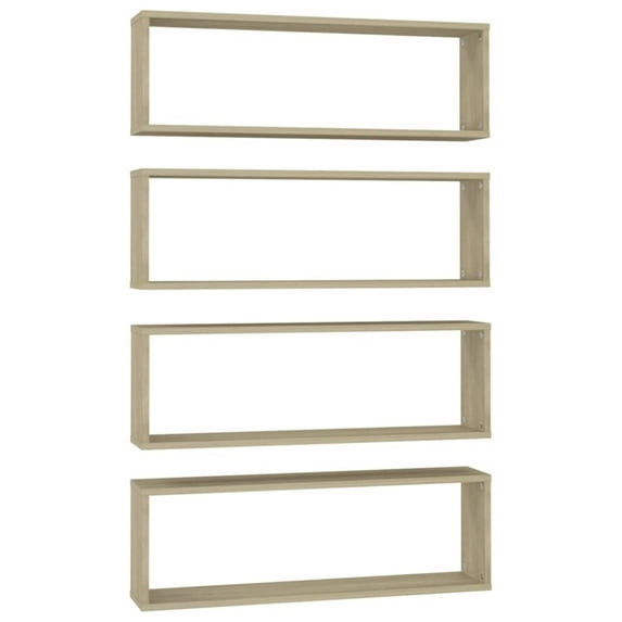 vidaXL 2/4/6x Wall Cube Shelves Engineered Wood Wall Unit Multi Colors/Sizes
